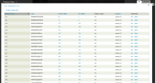 product keys management screen
